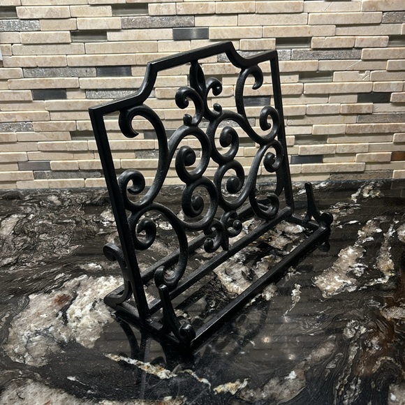 Cast Iron Recipe Book Holder - Picture 2 of 2